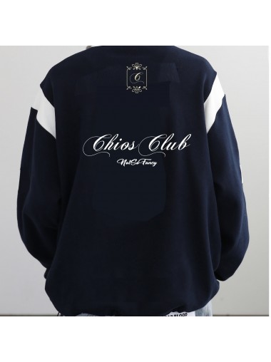 CHIOS CLUB - Oversize Shirt Hoodie FW2436BB Blue 
